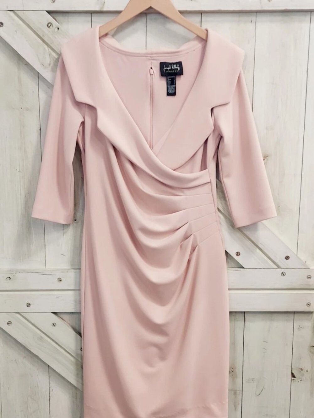 Joseph Ribkoff Blush Pink Blazer Dress Size 6 Style 221343 - Picture 2 of 6